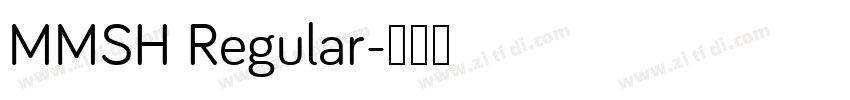 MMSH Regular字体转换